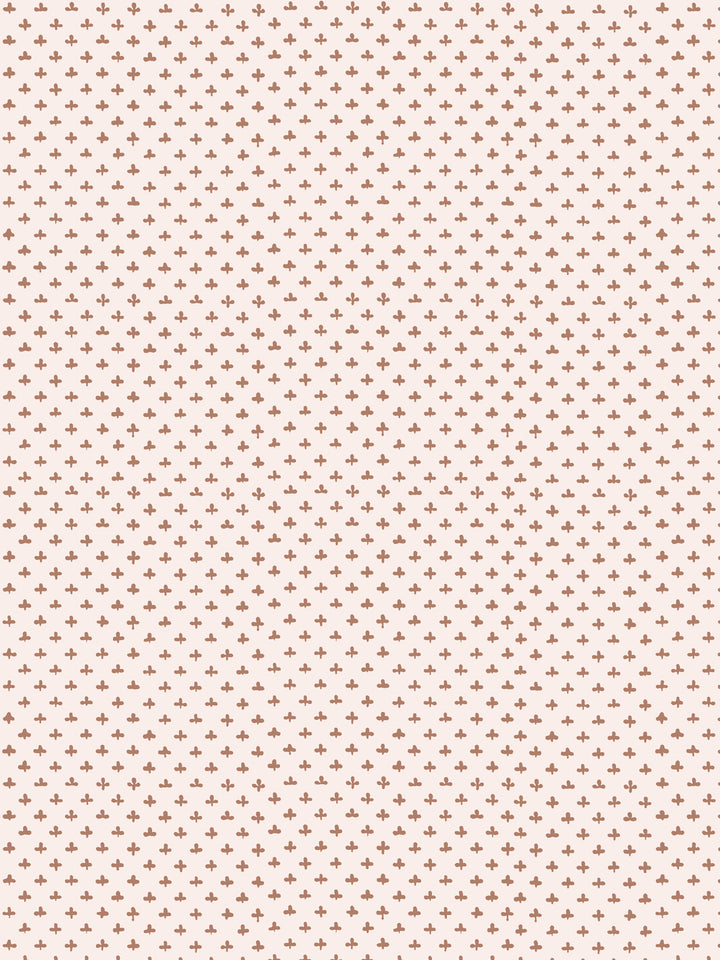 'Fleur de Lis' Wallpaper by Clare V. - Clay Petal