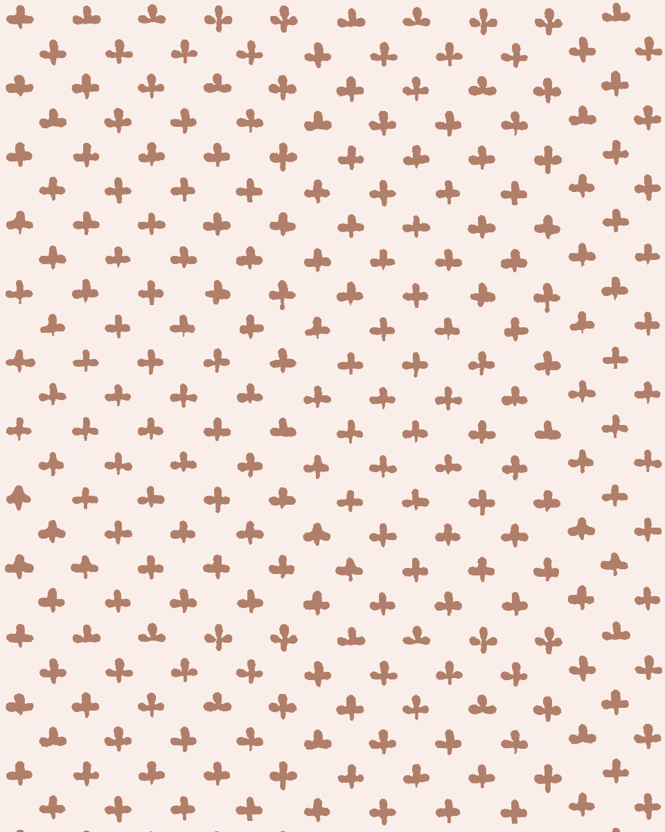 'Fleur de Lis' Wallpaper by Clare V. - Clay Petal