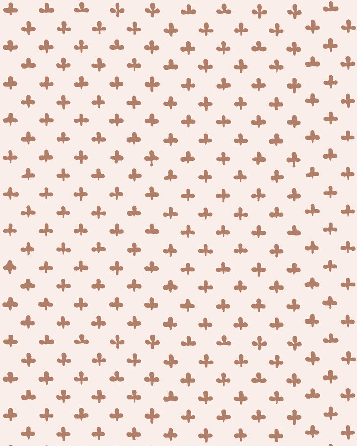 'Fleur de Lis' Wallpaper by Clare V. - Clay Petal