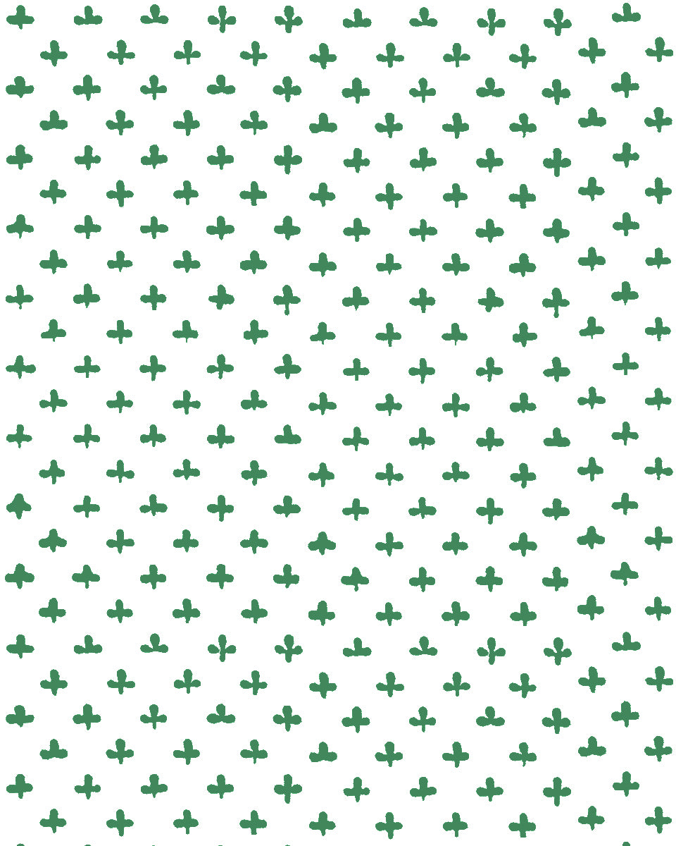 'Fleur de Lis' Wallpaper by Clare V. - Evergreen White