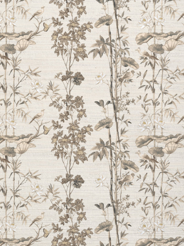 'Freedom' Grasscloth Wallpaper by Flint Wood & Hicks - Beige