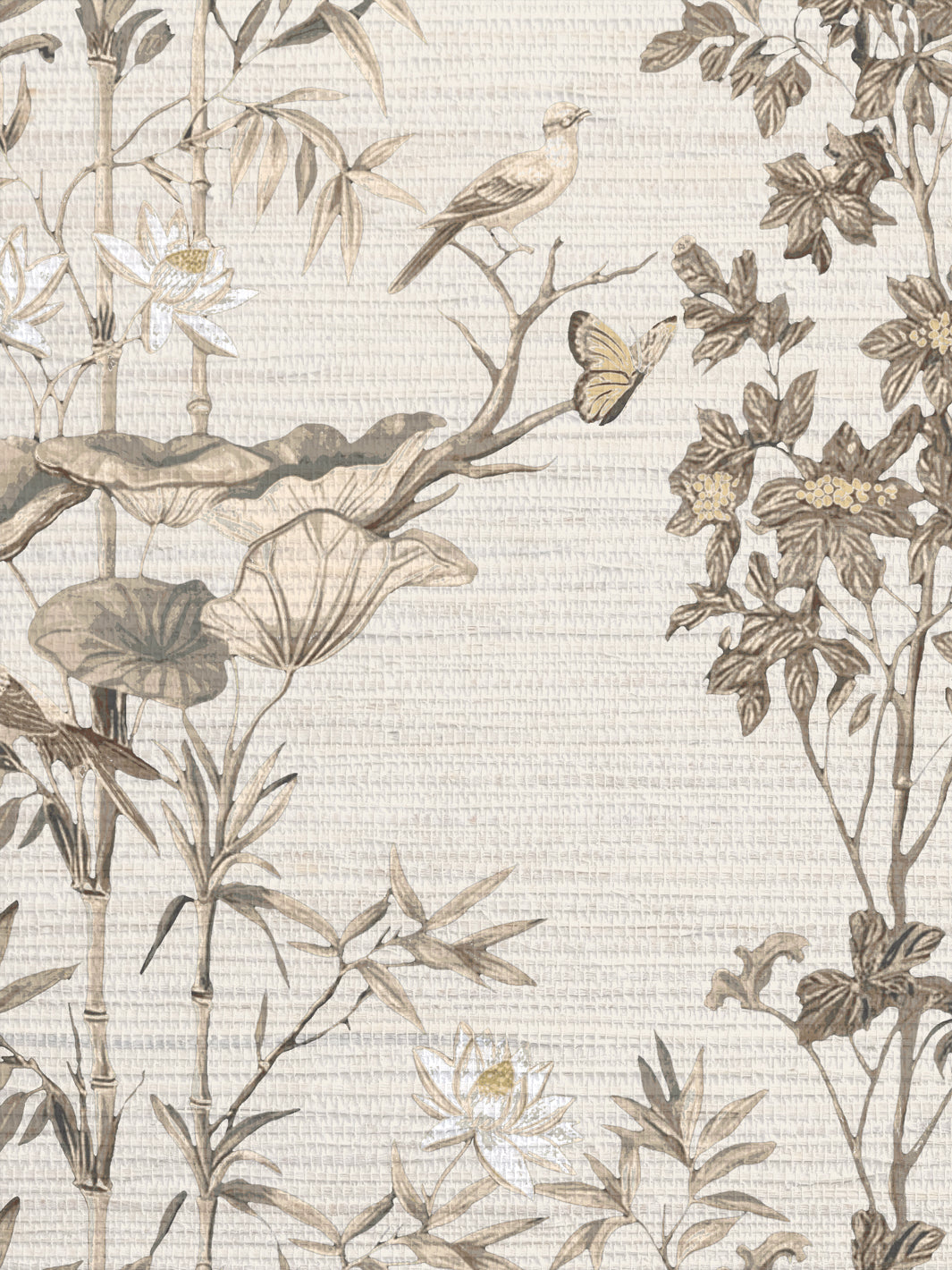 'Freedom' Grasscloth Wallpaper by Flint Wood & Hicks - Beige