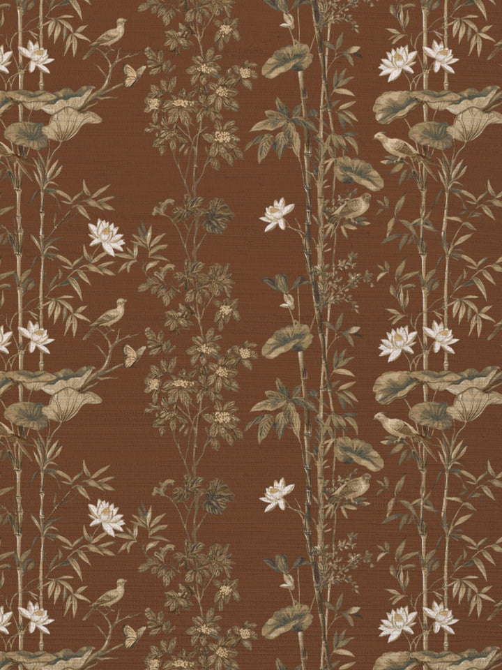 'Freedom' Grasscloth Wallpaper by Flint Wood & Hicks - Caramel