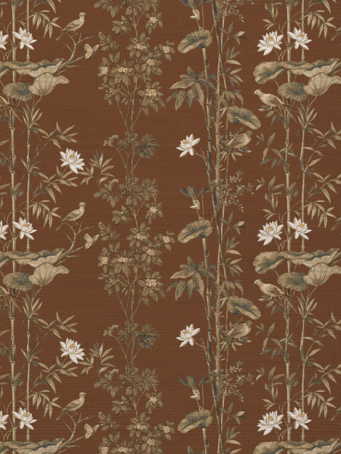 'Freedom' Grasscloth Wallpaper by Flint Wood & Hicks - Caramel
