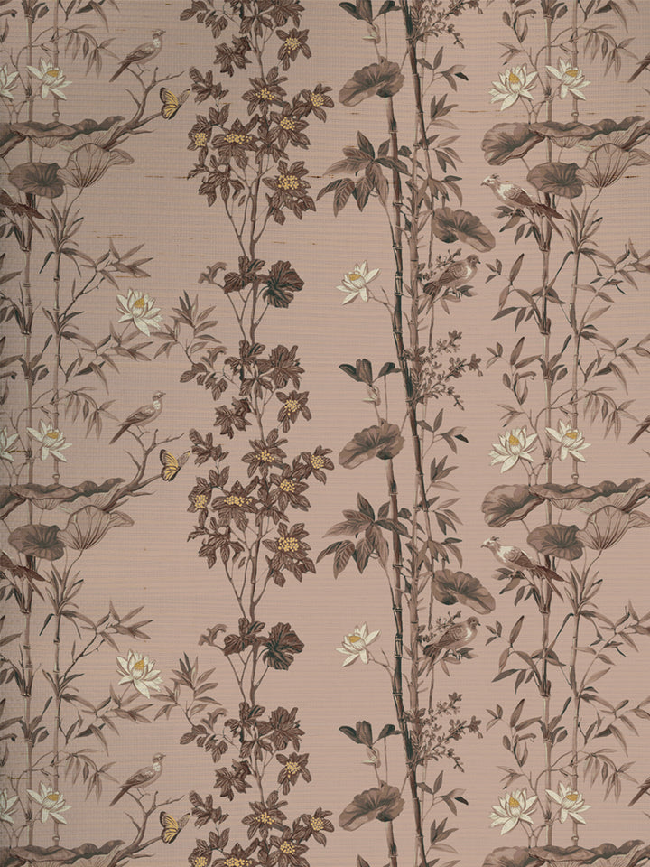 'Freedom' Grasscloth Wallpaper by Flint Wood & Hicks - Latte