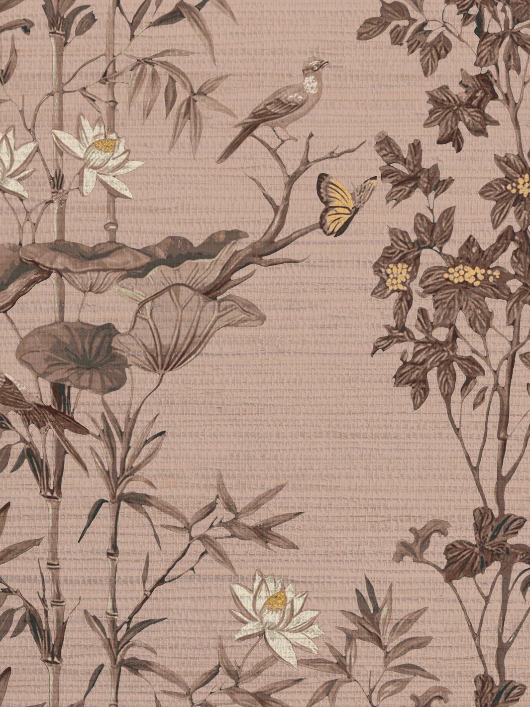 'Freedom' Grasscloth Wallpaper by Flint Wood & Hicks - Latte