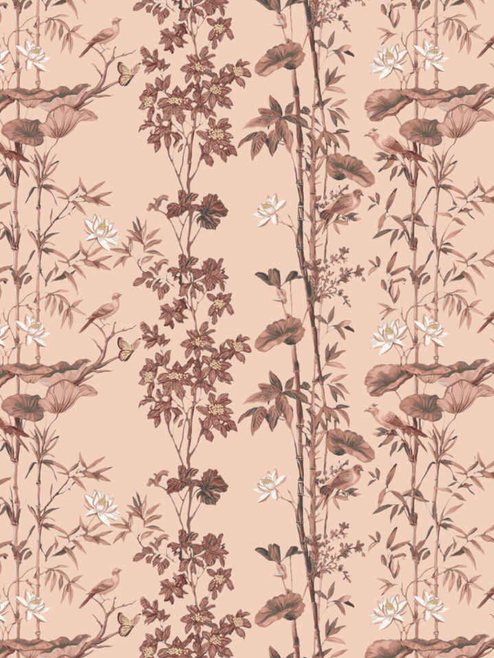 'Freedom' Wallpaper by Flint Wood & Hicks - Coral