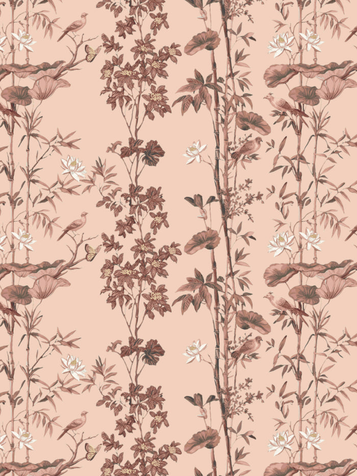 'Freedom' Wallpaper by Flint Wood & Hicks - Coral