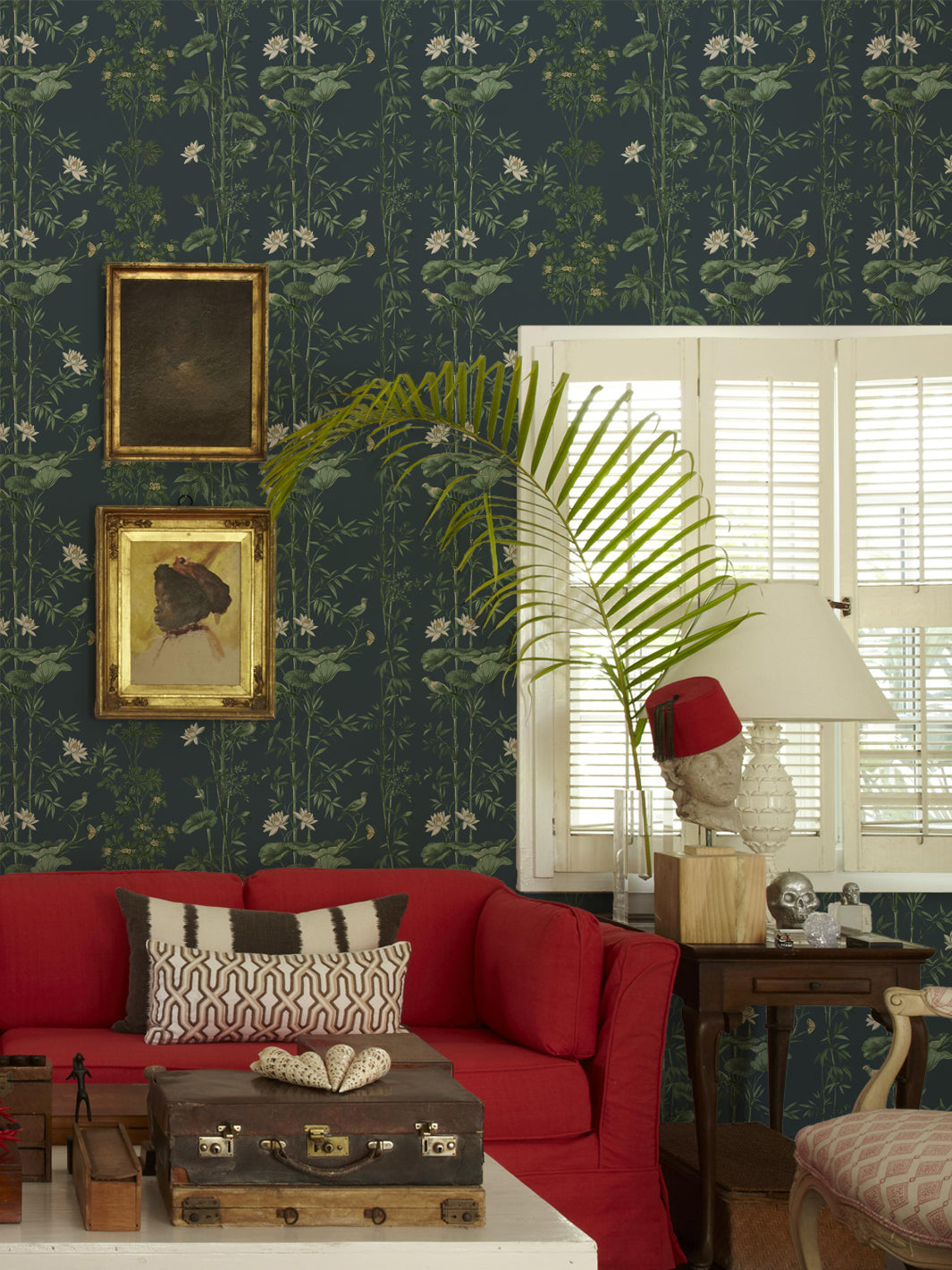 'Freedom' Wallpaper by Flint Wood & Hicks - Faded Midnight