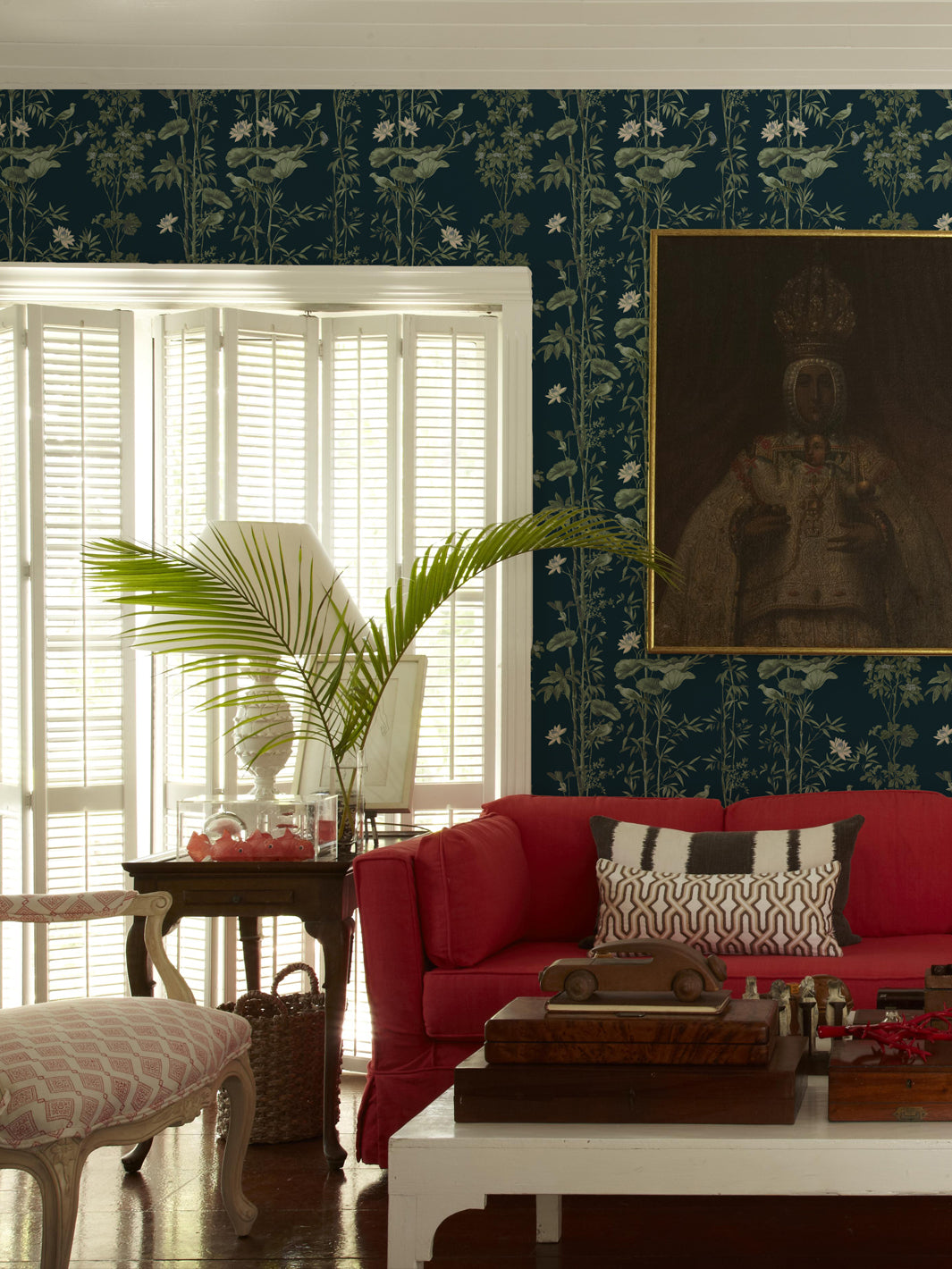'Freedom' Wallpaper by Flint Wood & Hicks - Midnight Blue