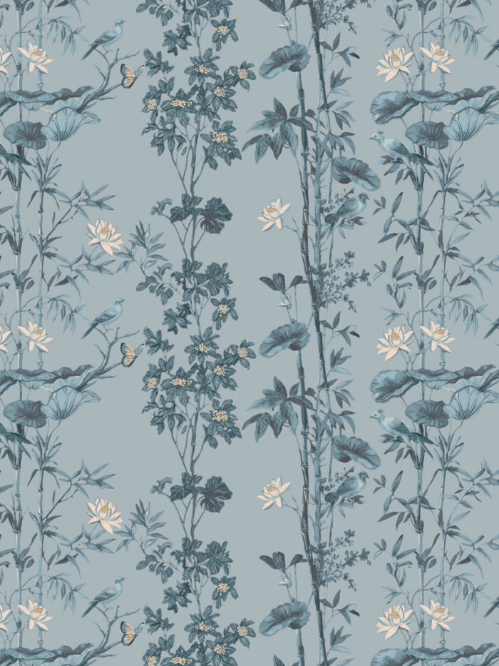 'Freedom' Wallpaper by Flint Wood & Hicks - Morning Fog