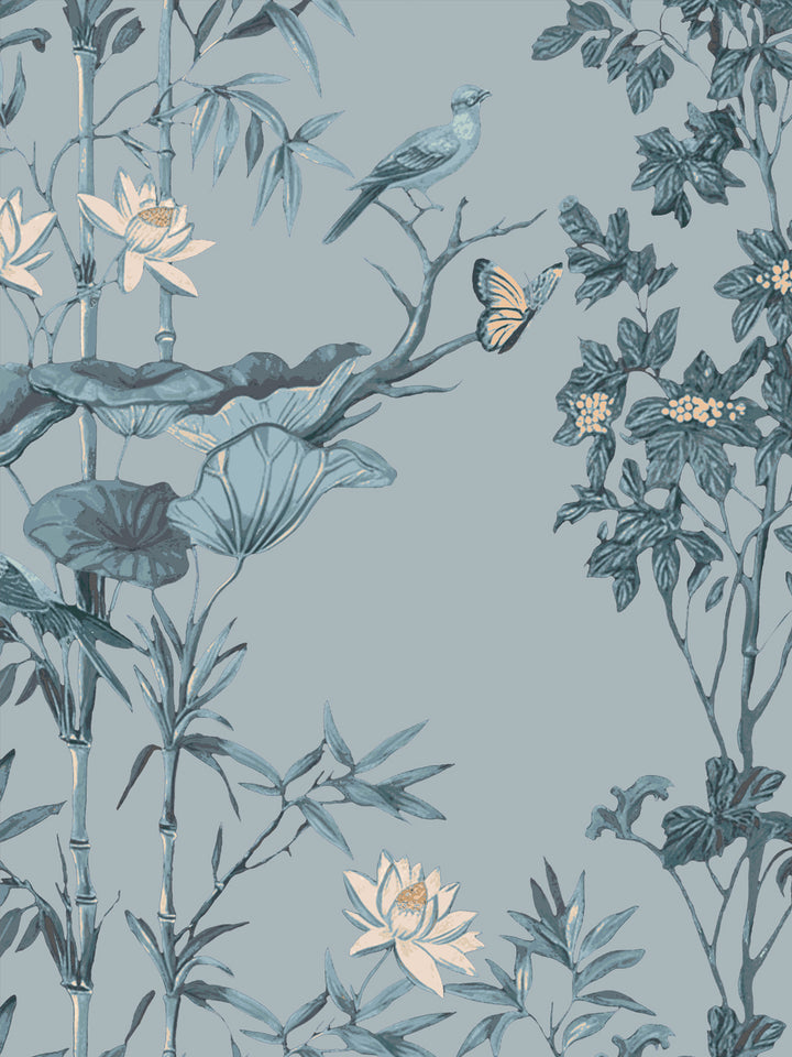 'Freedom' Wallpaper by Flint Wood & Hicks - Morning Fog
