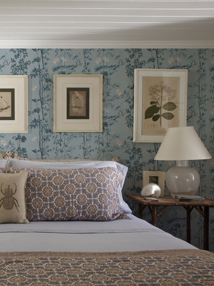 'Freedom' Wallpaper by Flint Wood & Hicks - Morning Fog