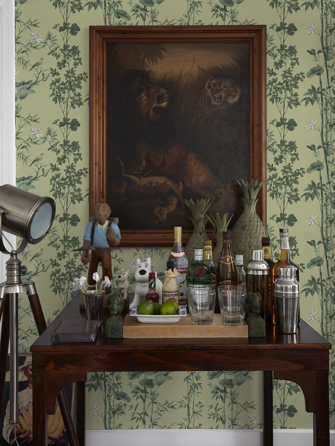 'Freedom' Wallpaper by Flint Wood & Hicks - Olive Green