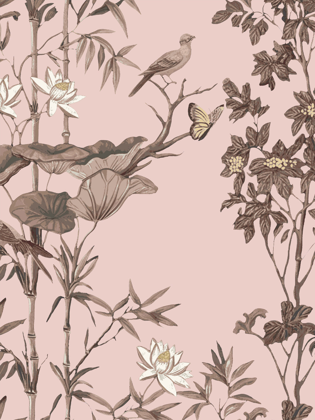 'Freedom' Wallpaper by Flint Wood & Hicks - Pink