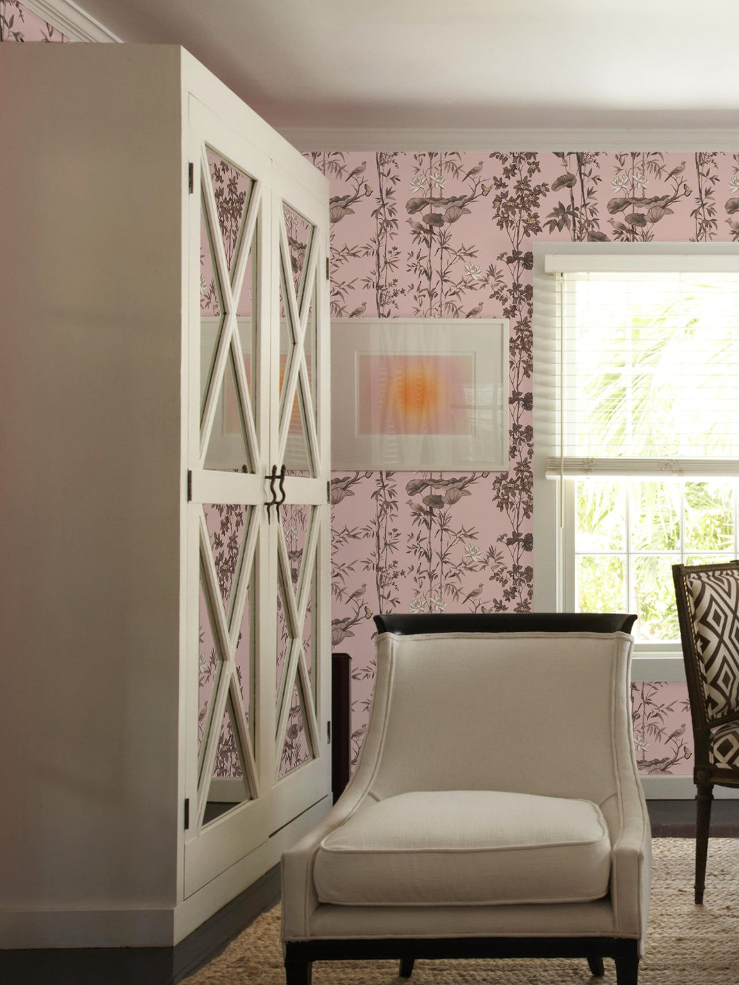 'Freedom' Wallpaper by Flint Wood & Hicks - Pink