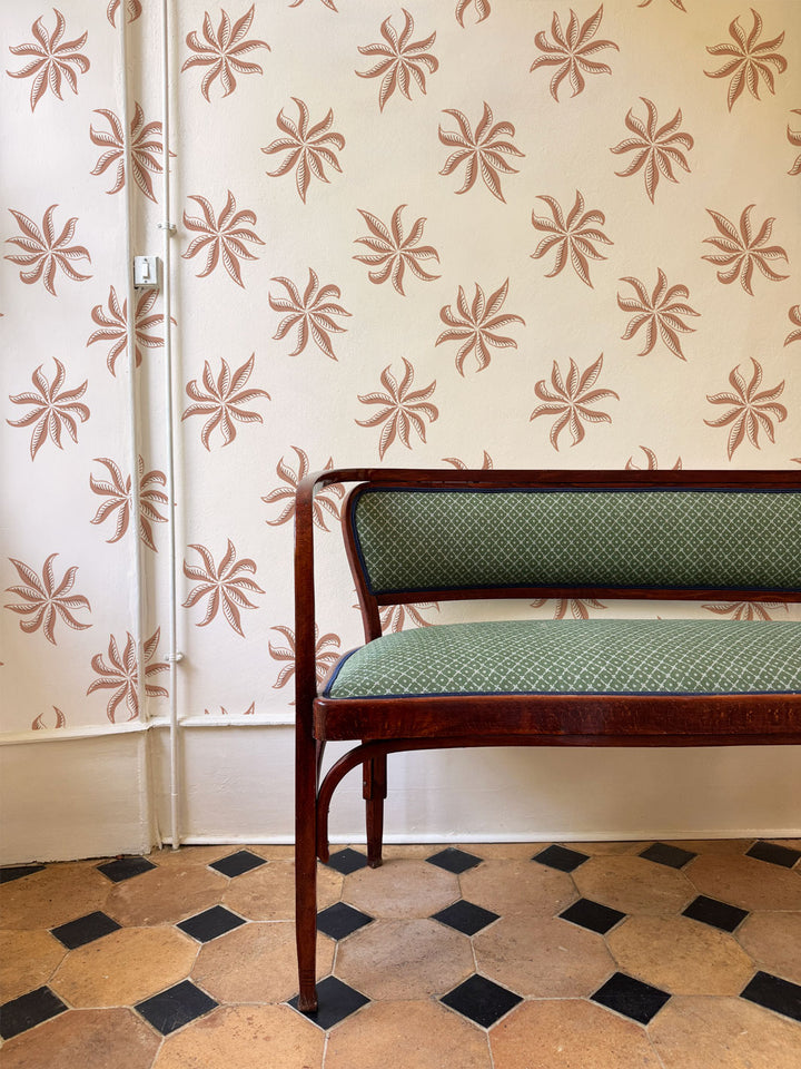 'Frisée' Wallpaper by Clare V. - Clay Cream