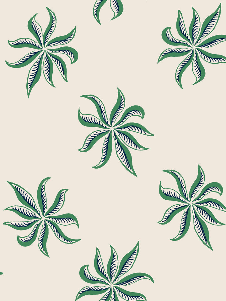 'Frisée' Wallpaper by Clare V. - Fern Parchment