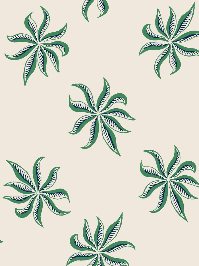 'Frisée' Wallpaper by Clare V. - Fern Parchment
