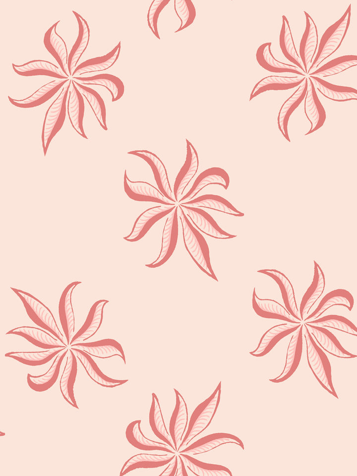 'Frisée' Wallpaper by Clare V. - Pink Petal