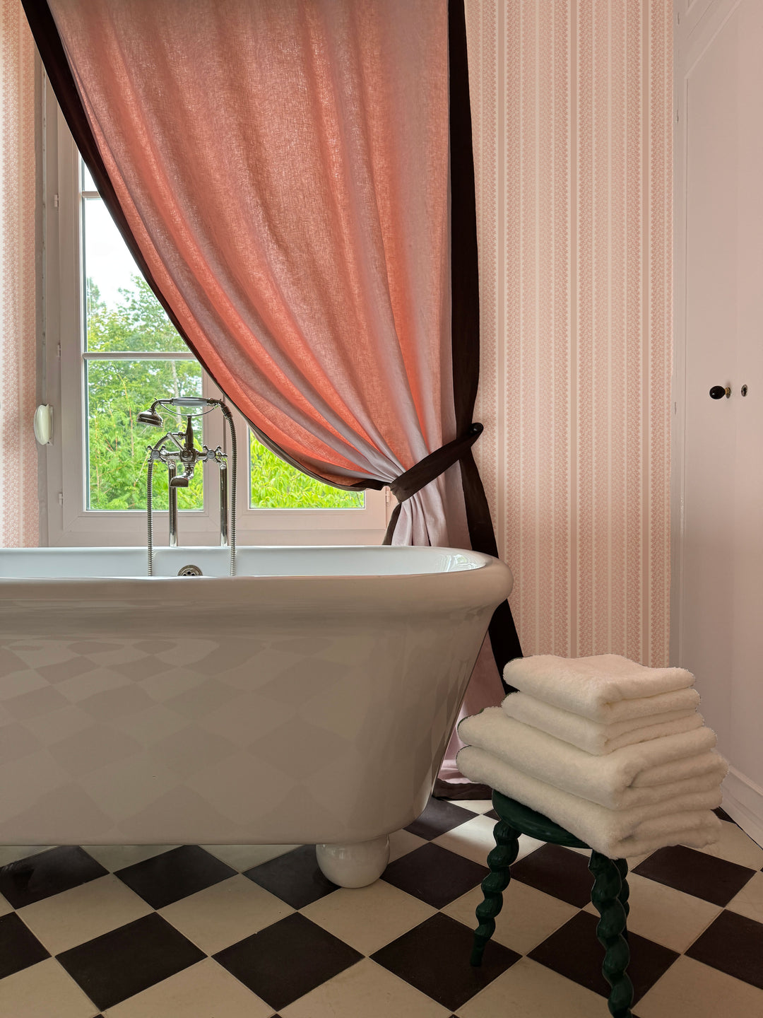 'Frivolité' Wallpaper by Clare V. - Bisque Cream