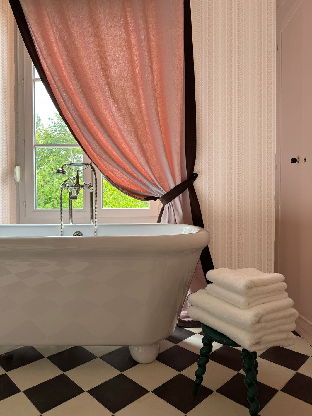 'Frivolité' Wallpaper by Clare V. - Ivory Dove
