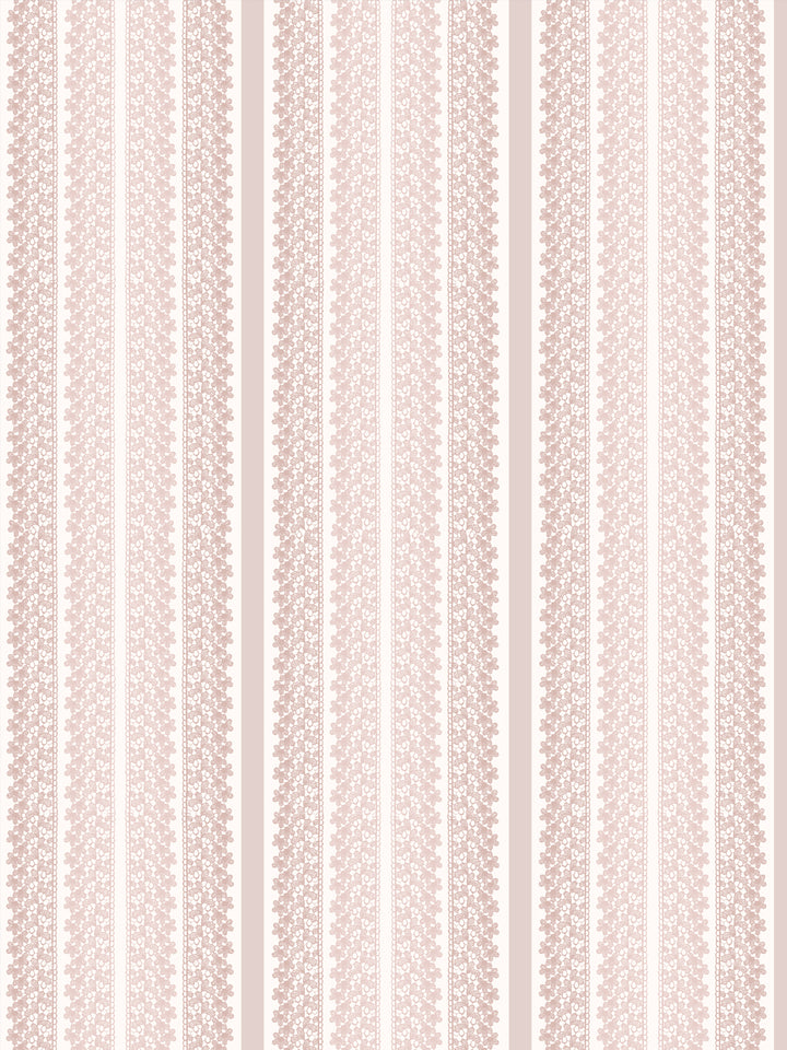 'Frivolité' Wallpaper by Clare V. - Bisque Cream