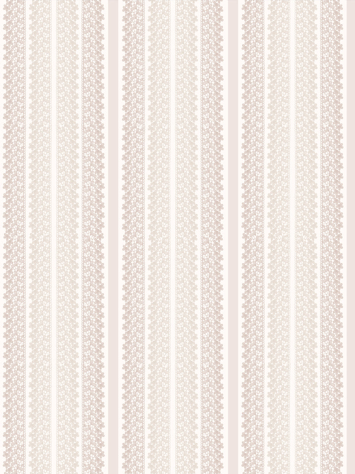 'Frivolité' Wallpaper by Clare V. - Ivory Dove