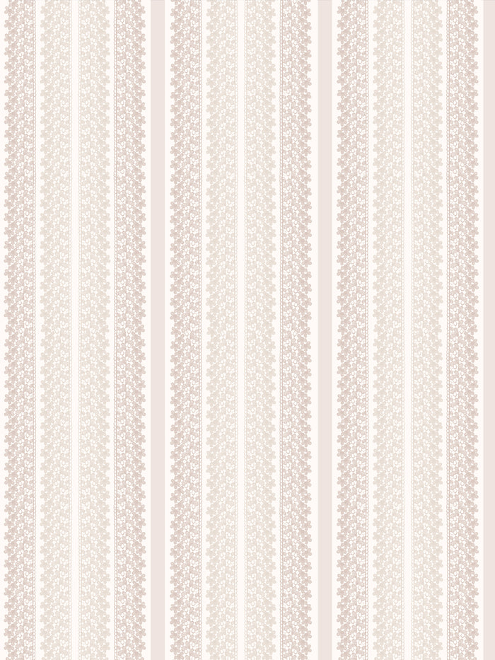 'Frivolité' Wallpaper by Clare V. - Ivory Dove