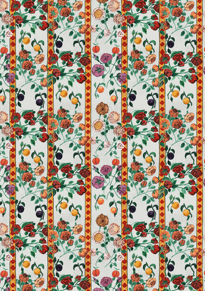 'Gallery Room Floral' Gift Wrap by Carly Beck - Pale Gray