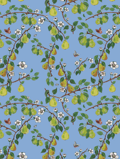 giardino di pere wallpaper by carly beck blue