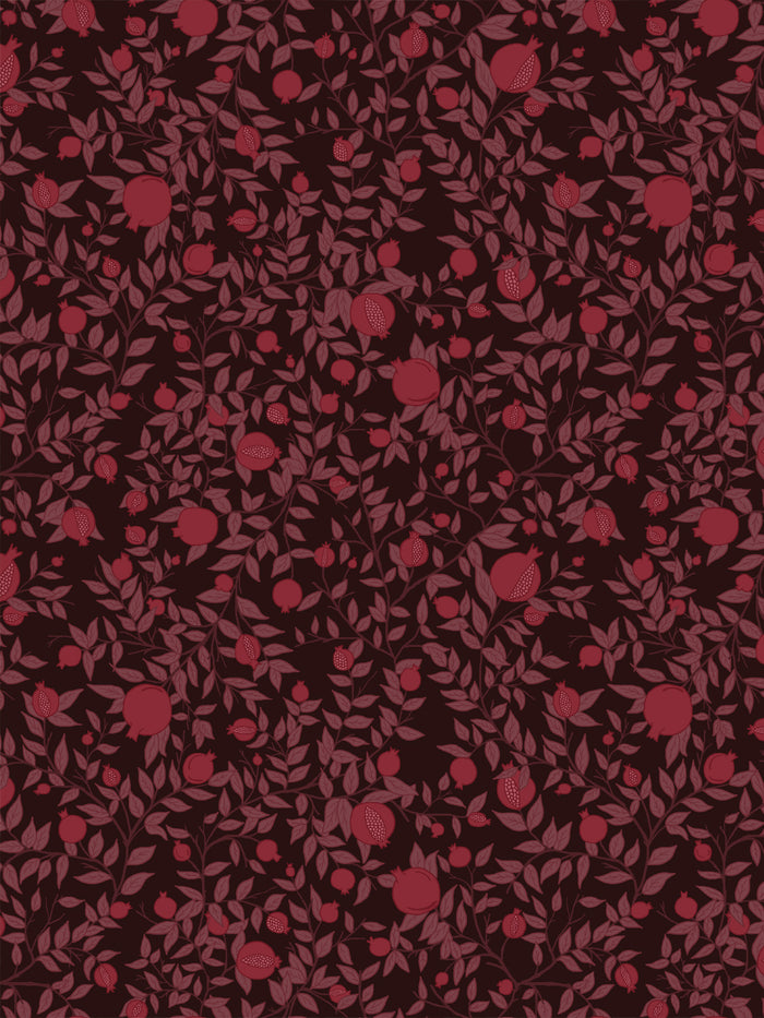 'Granada' Wallpaper by Wallshoppe - Charred Oak