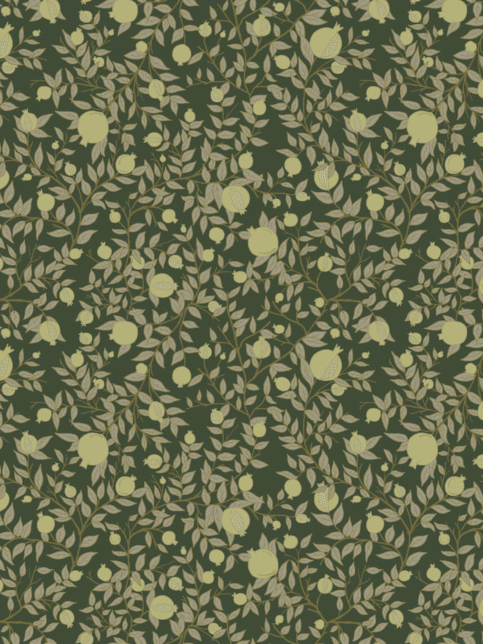 'Granada' Wallpaper by Wallshoppe - Midnight Olive