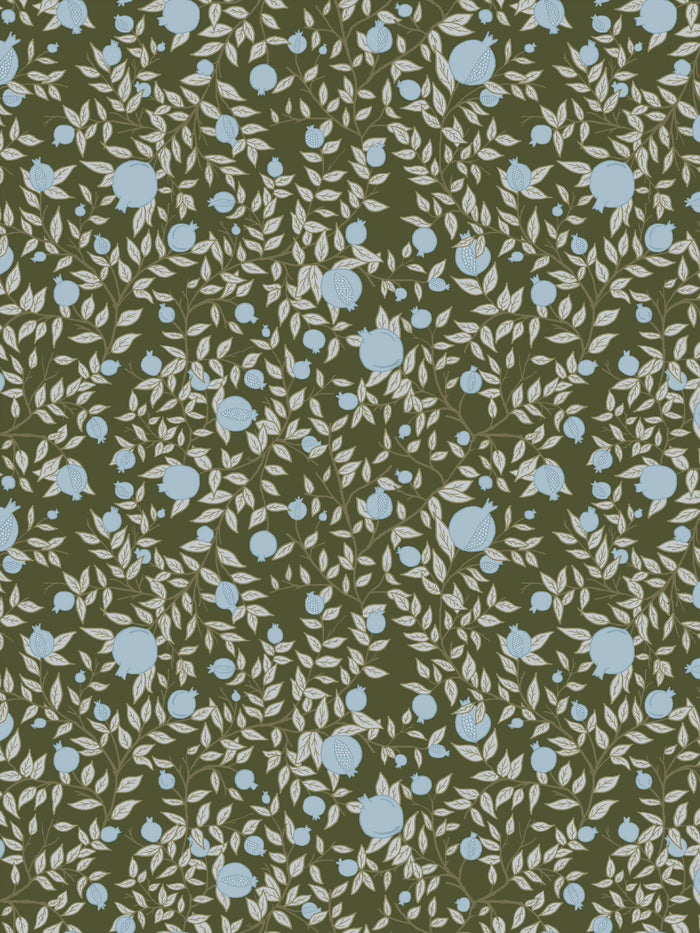 'Granada' Wallpaper by Wallshoppe - Powdered Forest Frost