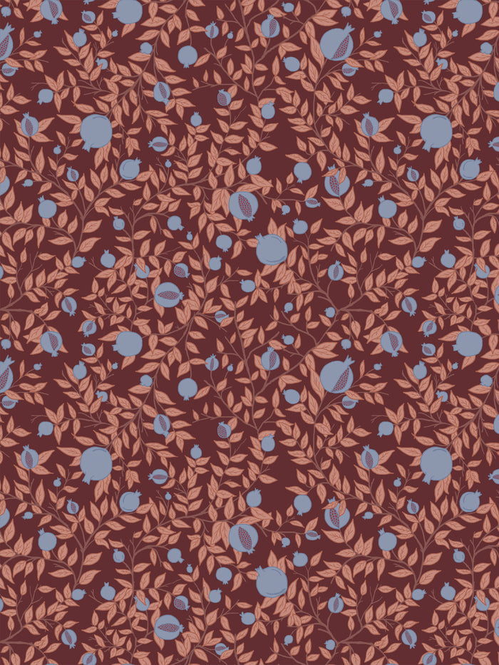'Granada' Wallpaper by Wallshoppe - Wild Plum Periwinkle