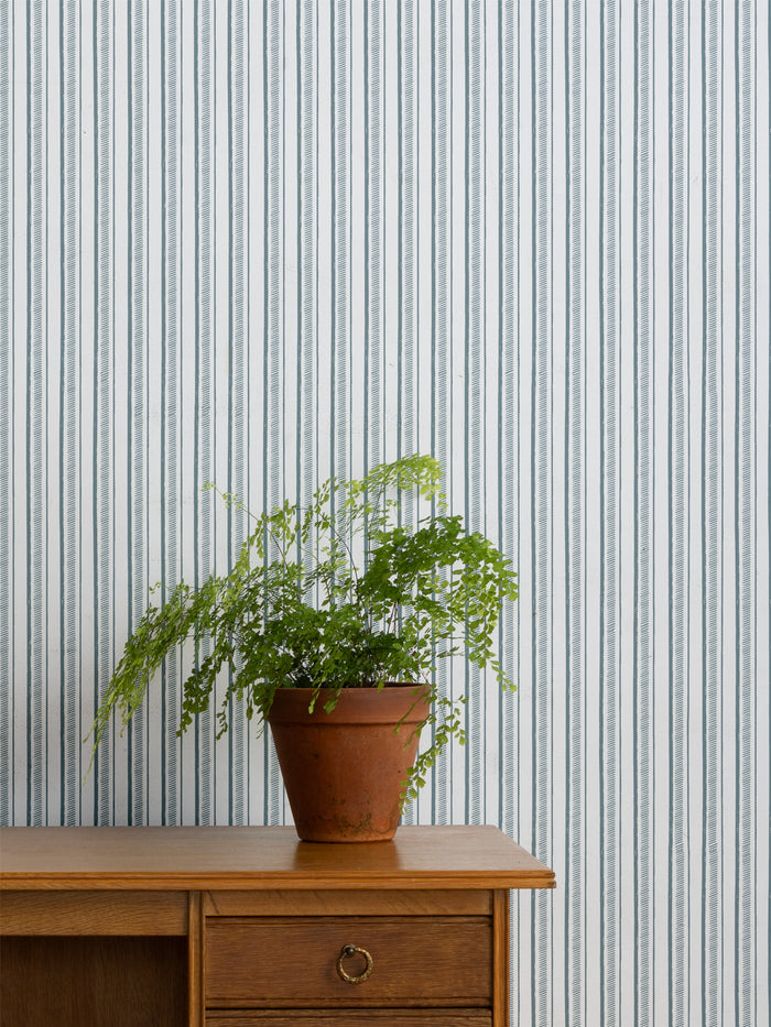 'Hatch Stripe' Wallpaper by Sugar Paper - Harbor