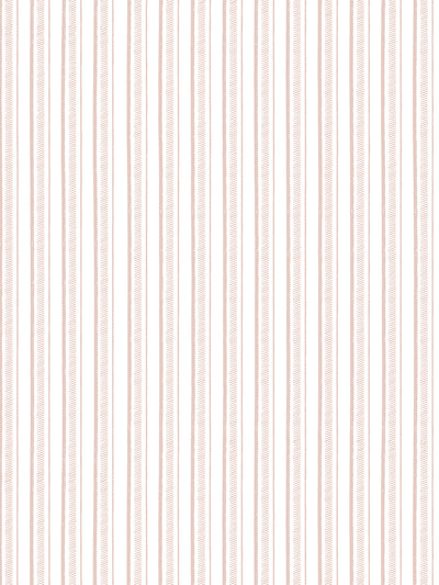 'Hatch Stripe' Wallpaper by Sugar Paper - Rose