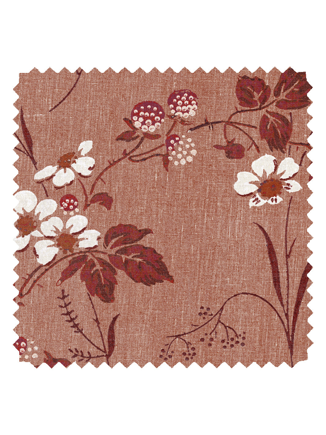 'Heaton' Linen Fabric by Nathan Turner - Antique Red