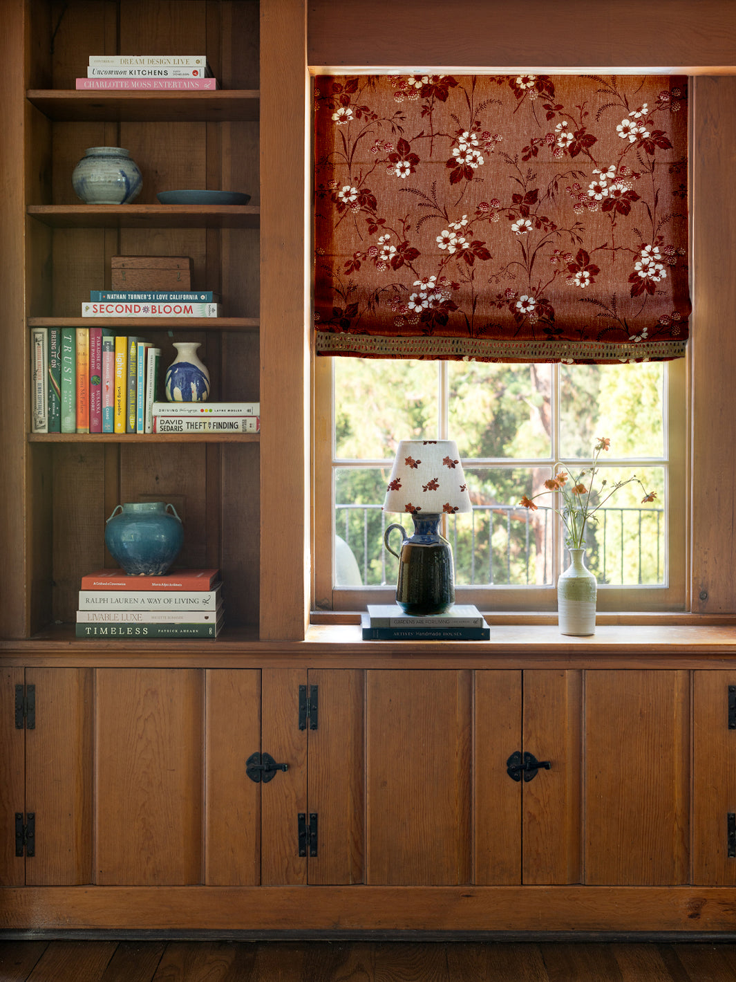 'Heaton' Linen Fabric by Nathan Turner - Antique Red