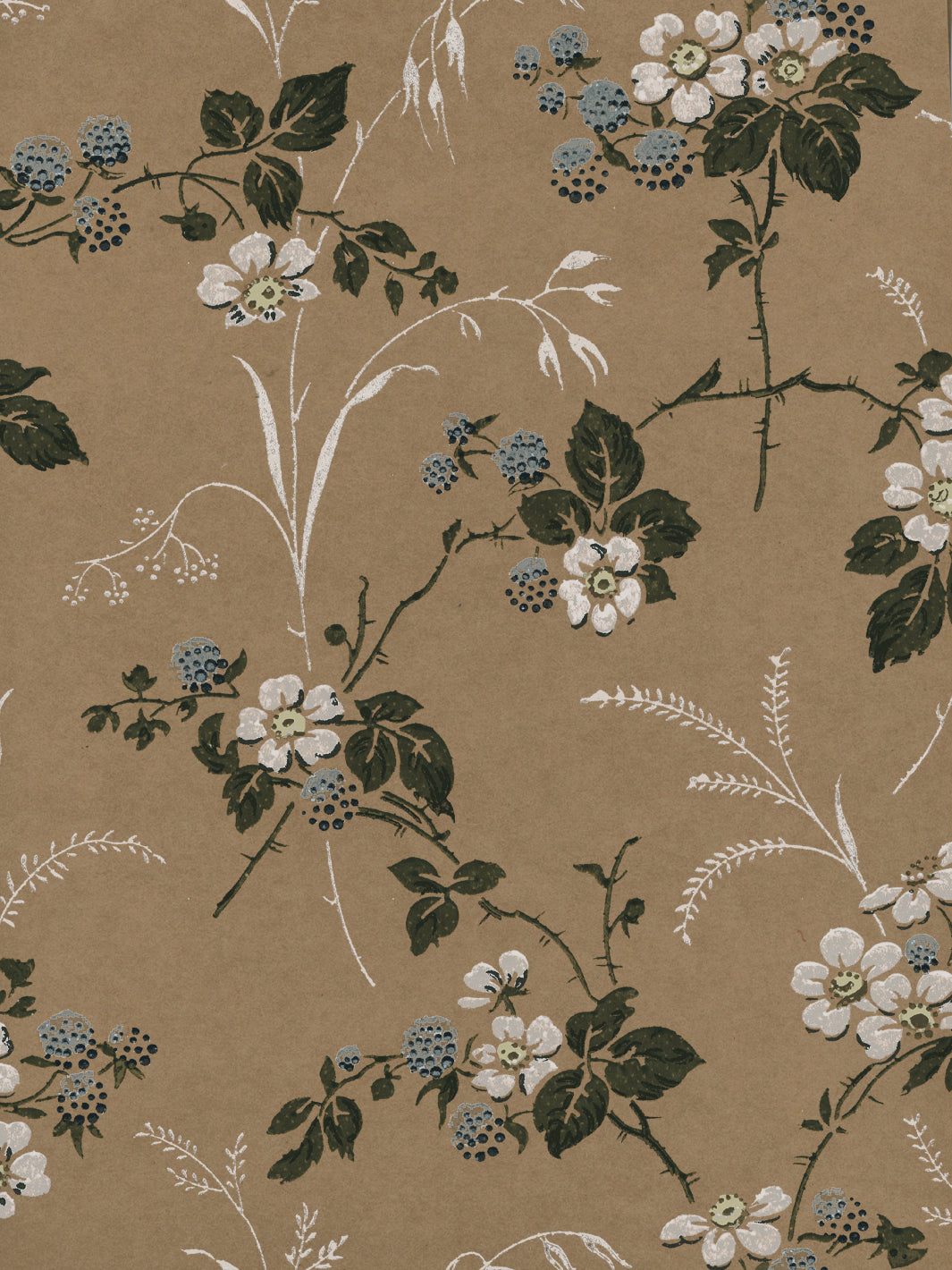 heaton kraft wallpaper by nathan turner blue on brown