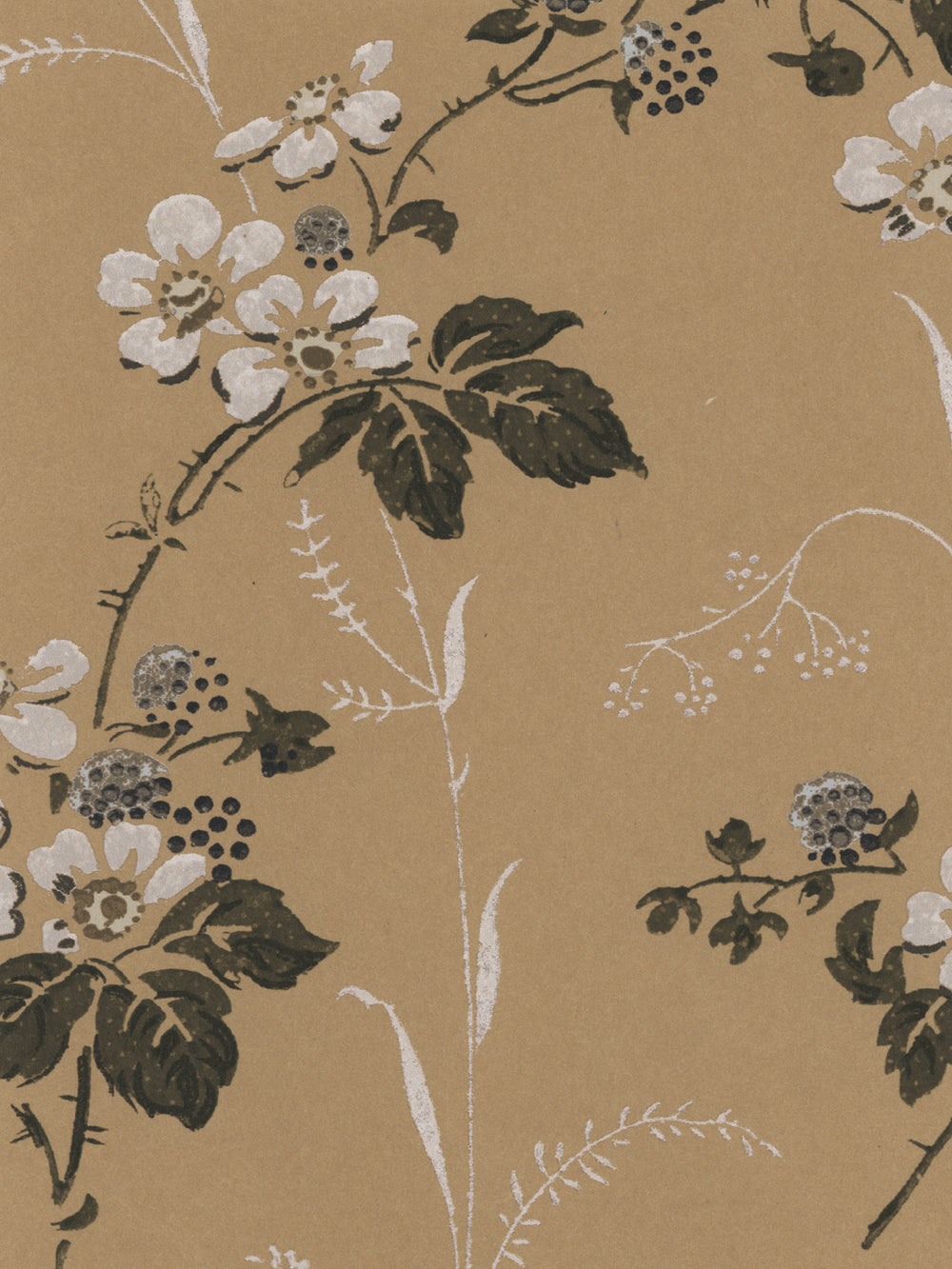heaton kraft wallpaper by nathan turner blue on brown