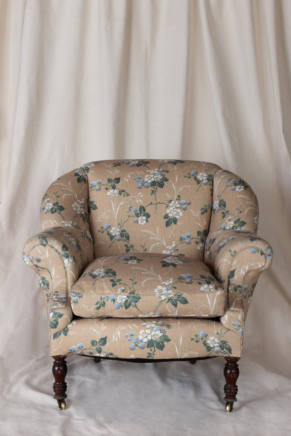 heaton linen fabric by nathan turner camel