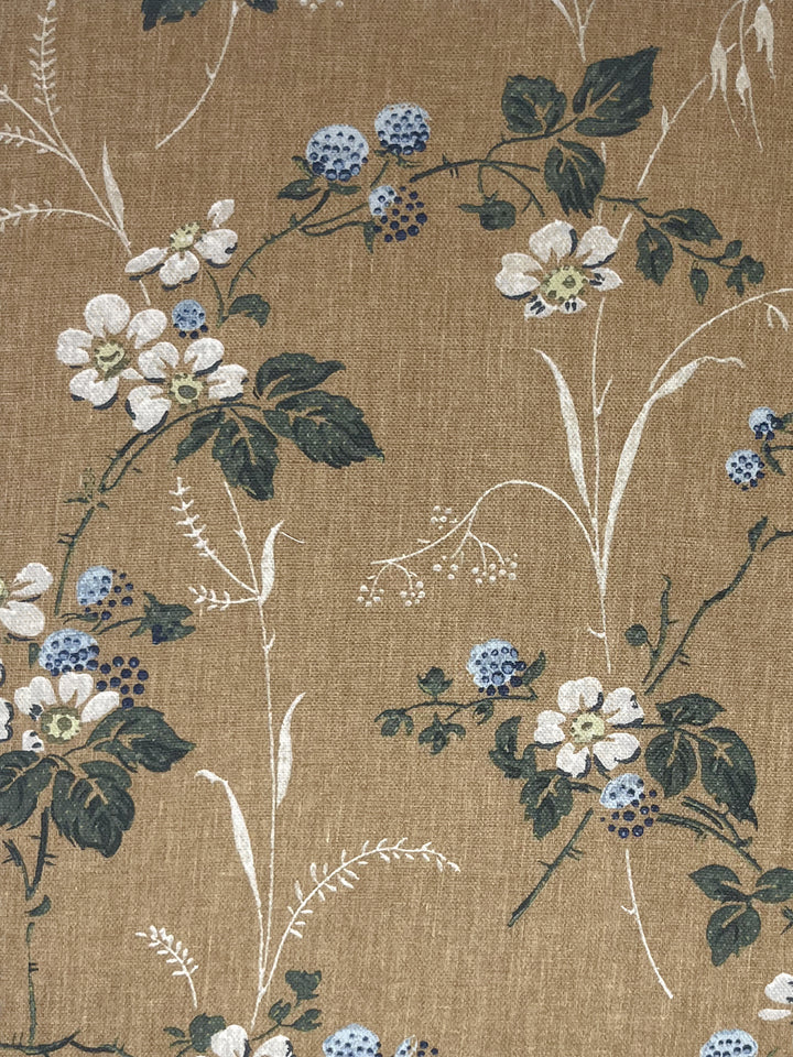 heaton linen fabric by nathan turner camel