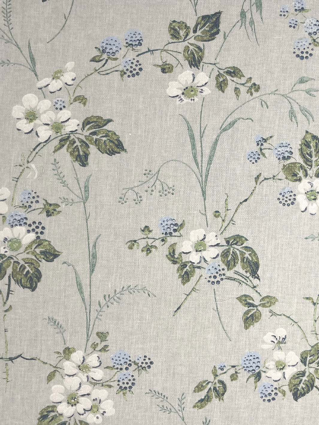 heaton linen fabric by nathan turner gray