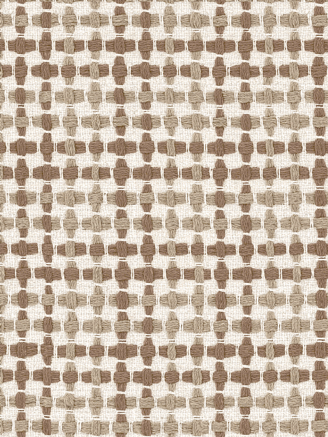 'Helen' Linen Fabric by Nathan Turner - Brown on Brown