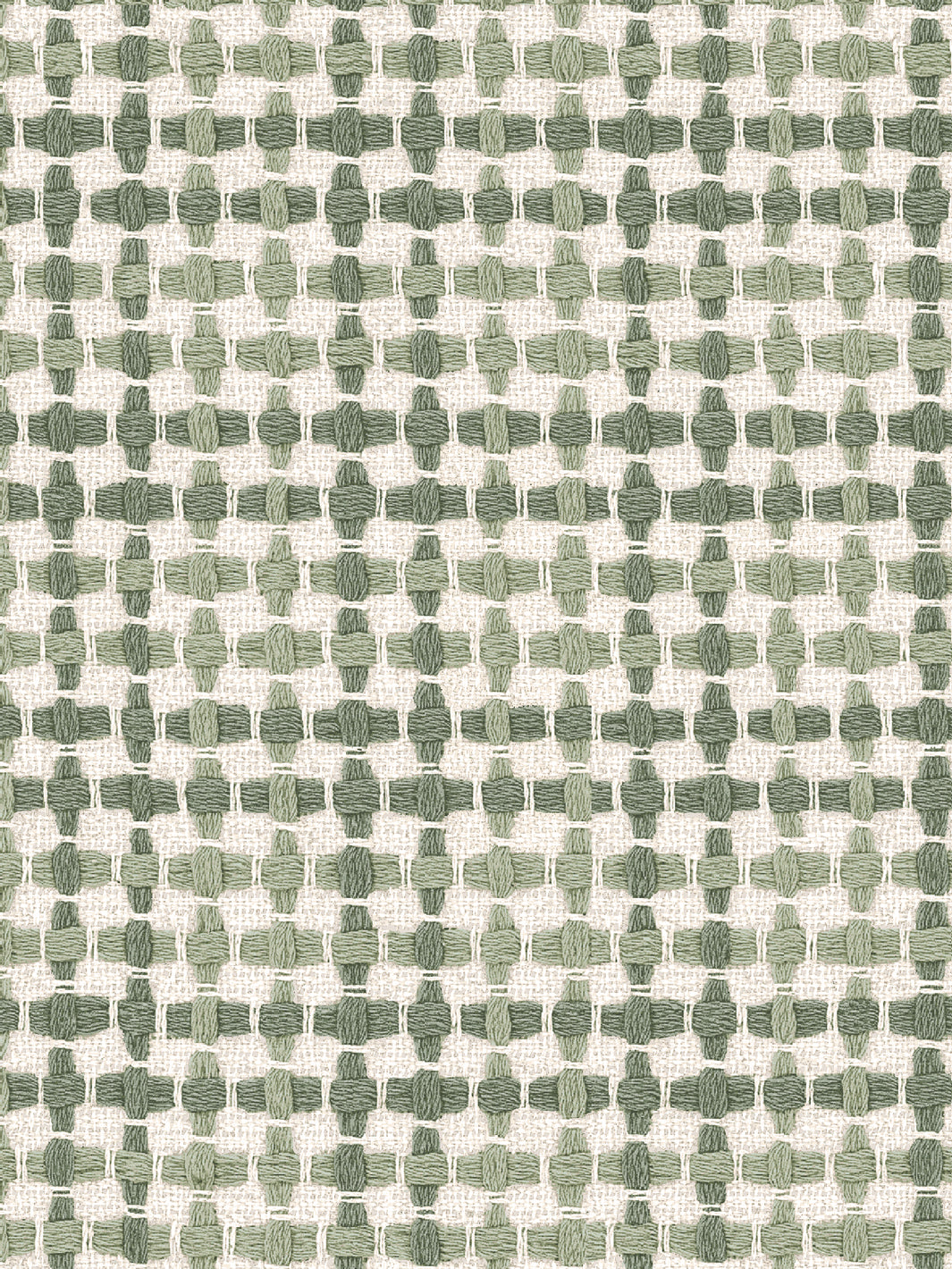 'Helen' Linen Fabric by Nathan Turner - Green on Green