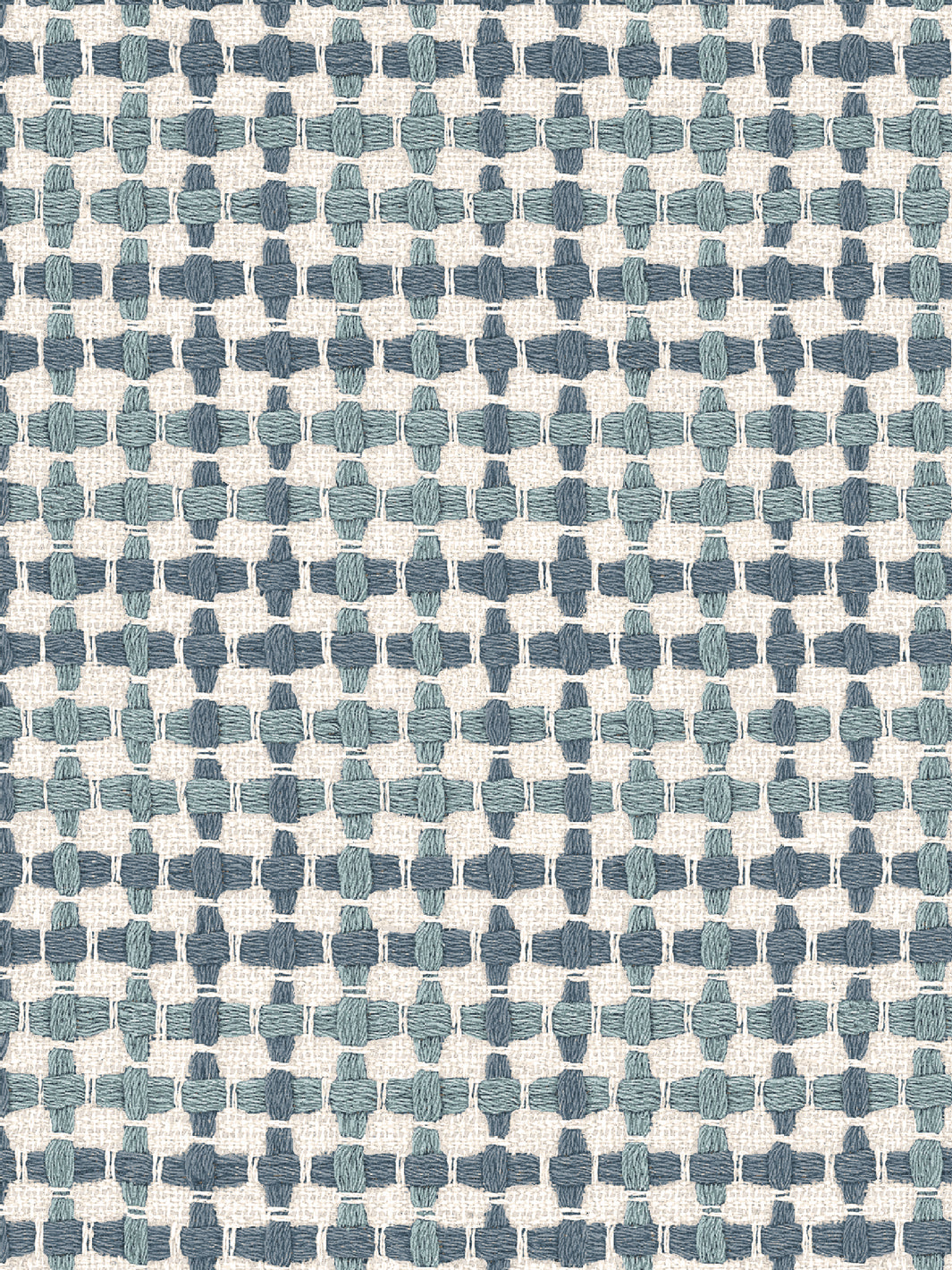 'Helen' Linen Fabric by Nathan Turner - Blue on Blue