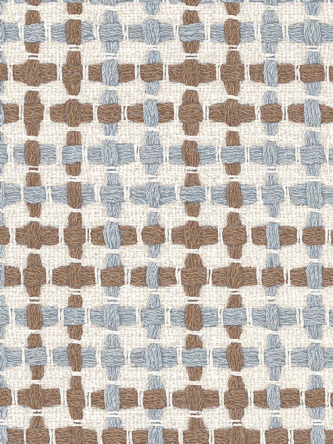 'Helen' Wallpaper by Nathan Turner - Blue Brown