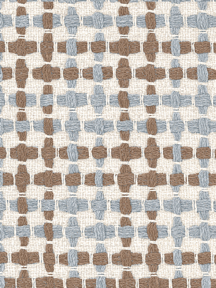 'Helen' Wallpaper by Nathan Turner - Blue Brown