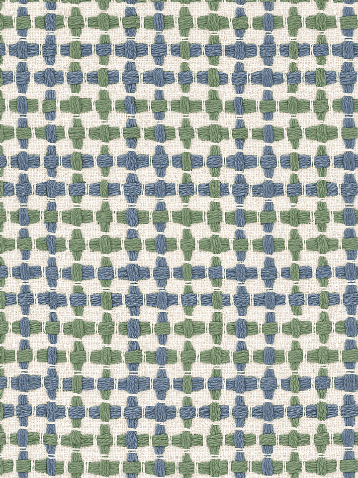 'Helen' Wallpaper by Nathan Turner - Blue Green